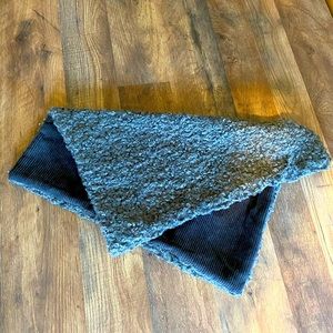 NWOT Fuzzy grey throw pillow cover.